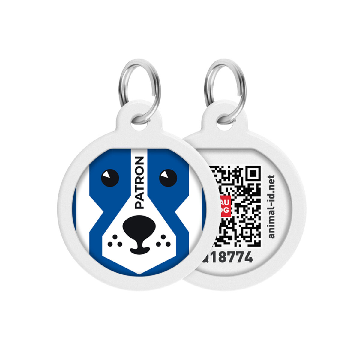 Address book for dogs and cats metal WAUDOG Smart ID with QR passport, picture 